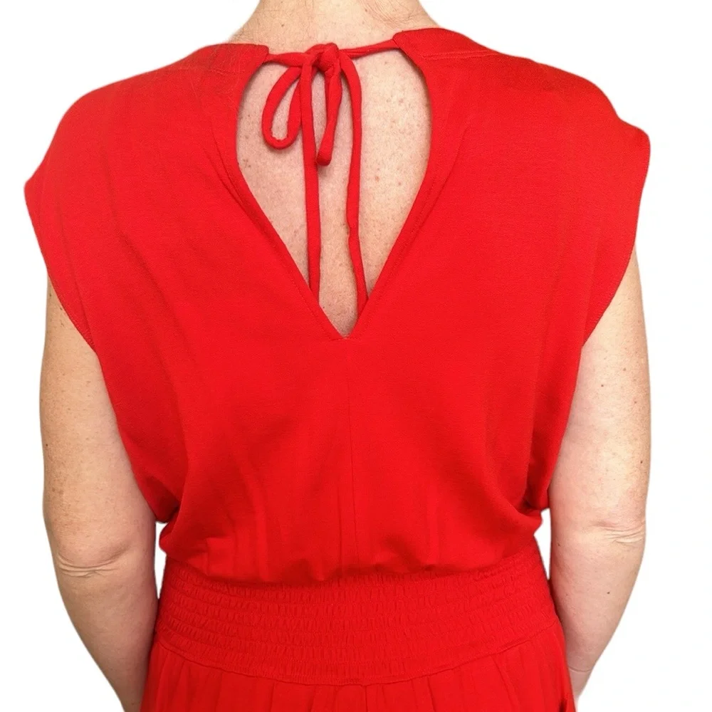 NWT Cabi Uptown Jumpsuit‎ Ankle in Vermilion Red M